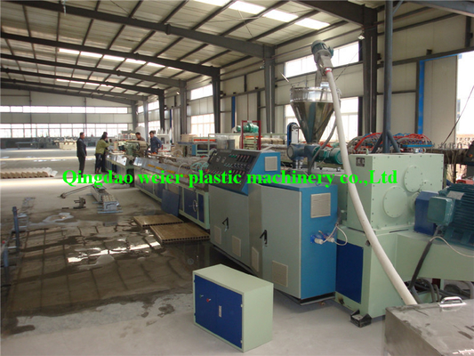 Conical Twin Screw Plastic Board Production Line For Door / Window Panel
