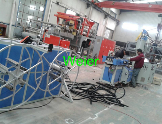 Single Screw PE Corrugated Pipe Production Line / Extrusion Machine 80kg/h