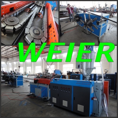 PE Corrugated Pipe Single Screw Extruder Machine High Efficiency 220 - 450V