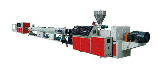 PVC Pipe Plastic Extrusion Line With Conical Twin Screw Extruder , High Output 500kg/h