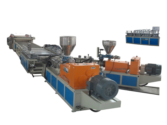 WPC Two Conical Screw Foam Sheet Extrusion Line Anti-Corrosion With Stacker