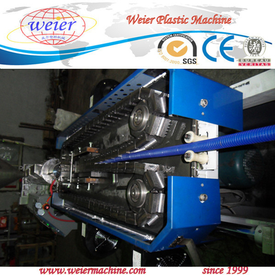 High Speed Plastic Single Wall Corrugated Pipe Production Line 12M / Min