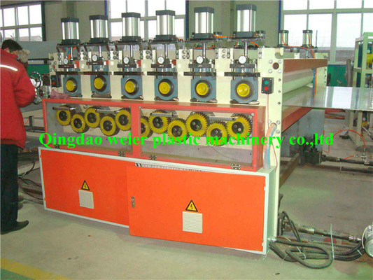 PC Plastic Hollow Sheet / Board Extrusion Line , Width 600 - 2200mm