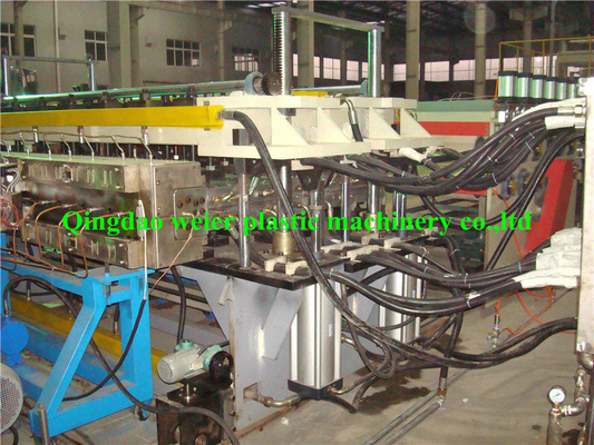 PC Plastic Hollow Sheet / Board Extrusion Line , Width 600 - 2200mm